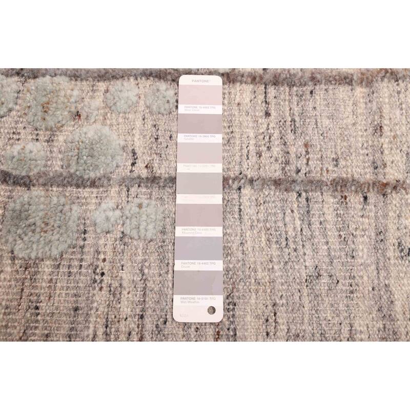 ECARPETGALLERY Hand-knotted Tangier Grey Wool Rug - 8'3 x 10'1