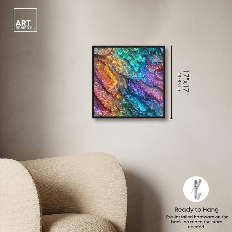 Glittering Spectrum I Canvas by Art Remedy
