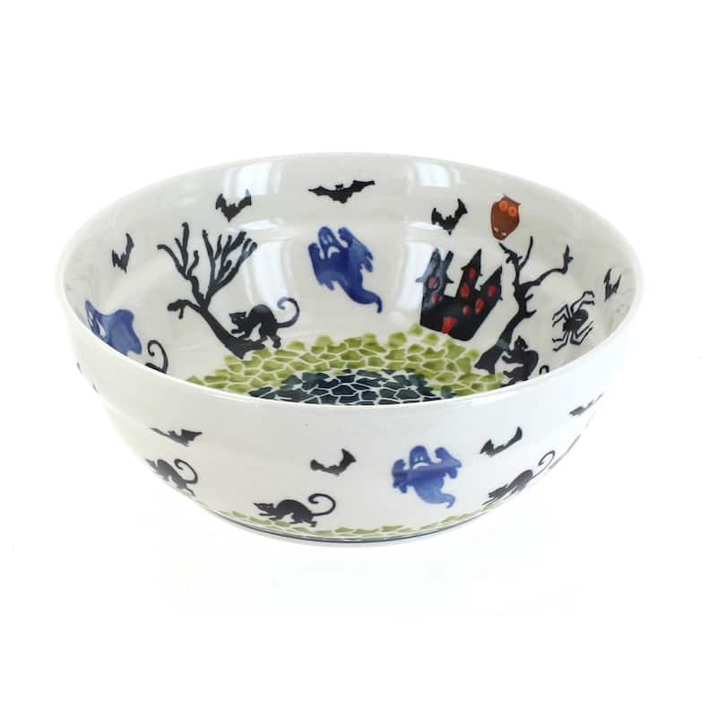 Blue Rose Polish Pottery Zaklady Cereal Bowl - Monster Mash