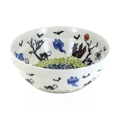 Blue Rose Polish Pottery Zaklady Cereal Bowl