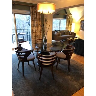 Shop Cosi Mid-Century Modern Walnut Wood Dining Accent ...