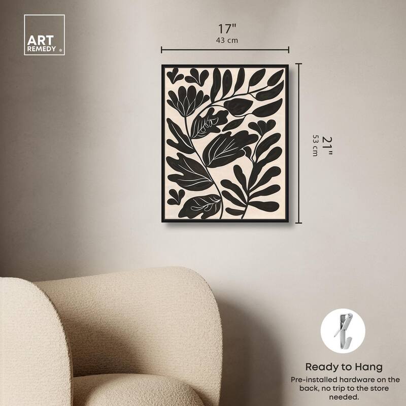 Ebony Eden Essence I Canvas by Art Remedy