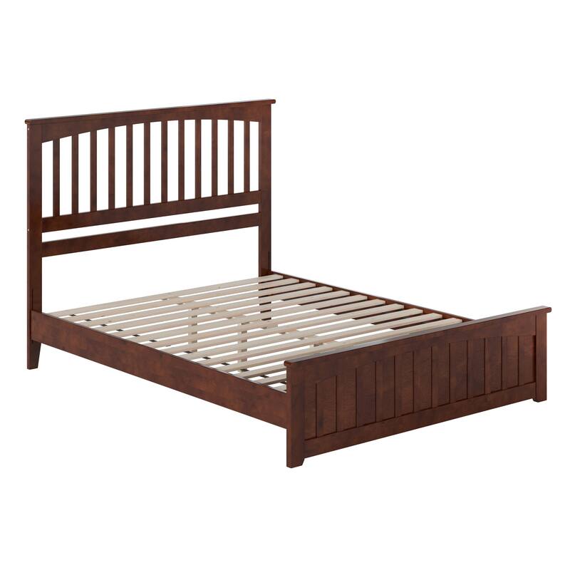 Becket Solid Wood Low Profile Platform Bed with Matching Footboard