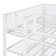 preview thumbnail 18 of 25, Creative Structure Twin Size Metal Loft Bed Kids Bed with 4-Tier Shelves and Storage, Black
