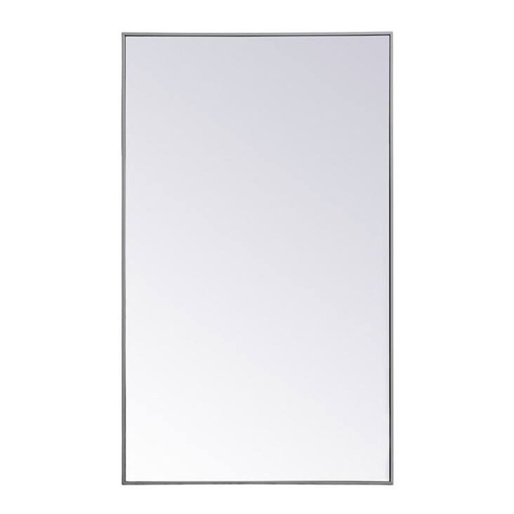 Elegant Lighting Eternity 60" x 36" Rectangular Beveled Metal Framed
