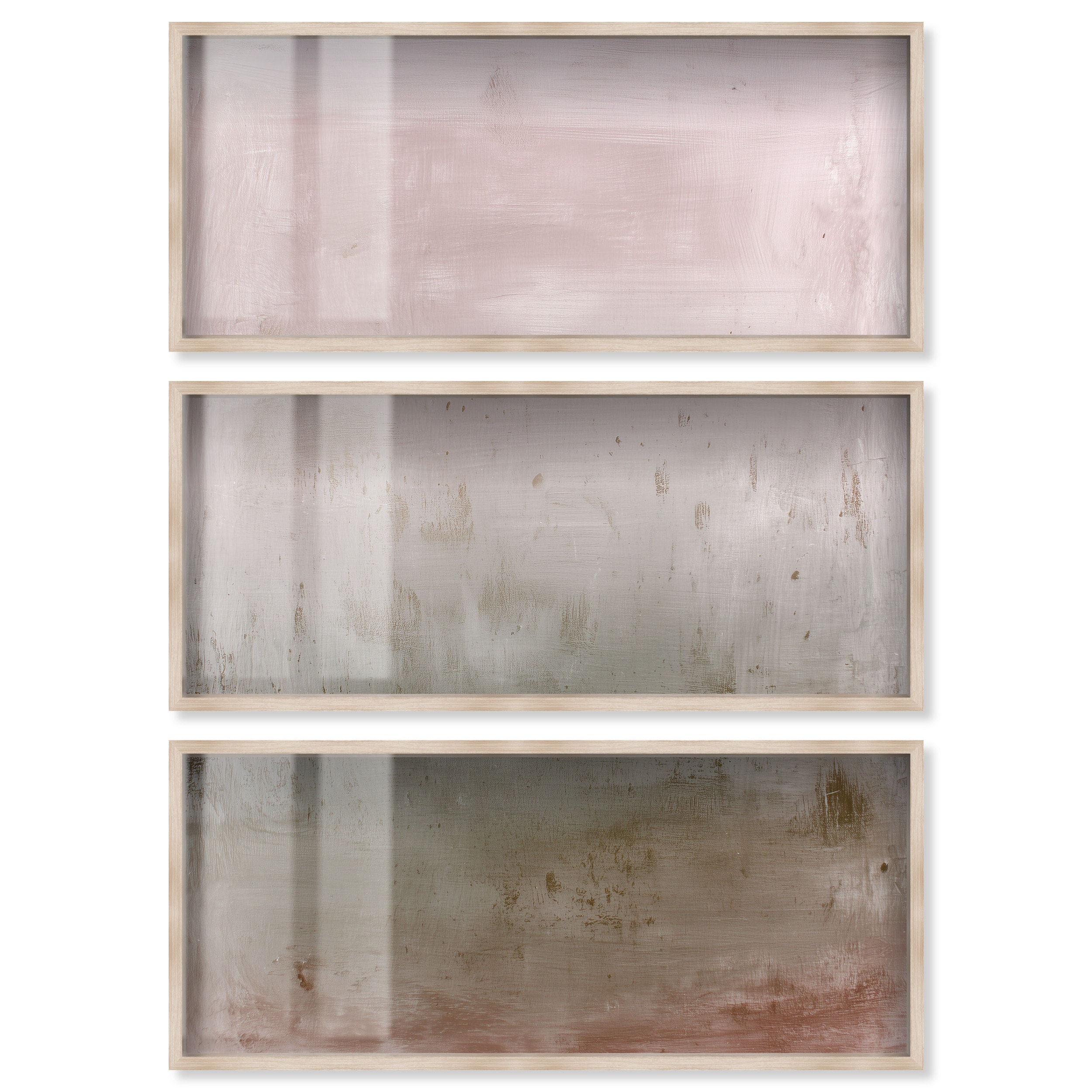 Pastel Dawn II Moody Wall Art Set Shadowbox Print by Art Remedy