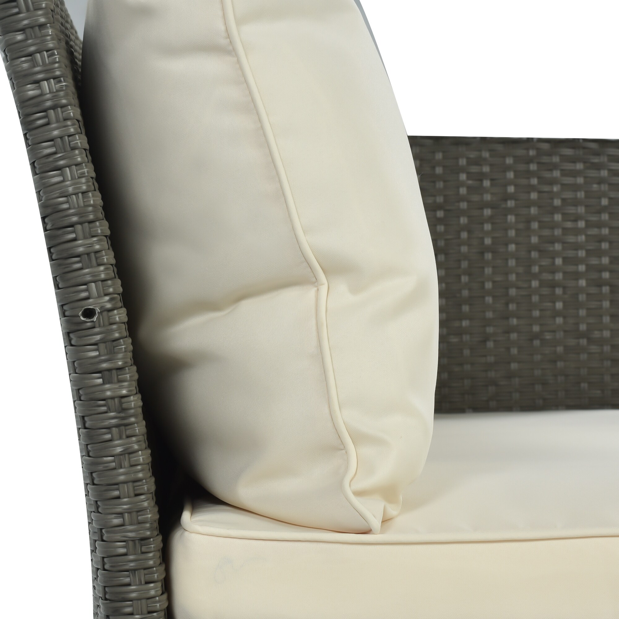 Rattaner Patio Wicker Furniture Set 6 Pieces Outdoor Conversation