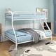 preview thumbnail 2 of 5, Heavy Duty Twin-Over-Full Metal Bunk Bed with Enhanced Upper-Level Guardrail and Easy Assembly for Sturdy