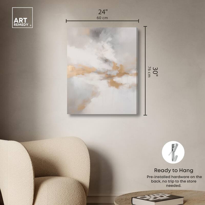 Fleeting Gold I Canvas by Art Remedy, Gallery Wrapped