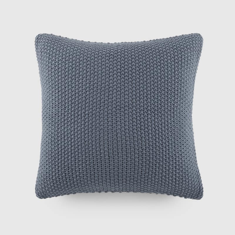Seed Stitch Knit Acrylic Decor Throw Pillow - Stone
