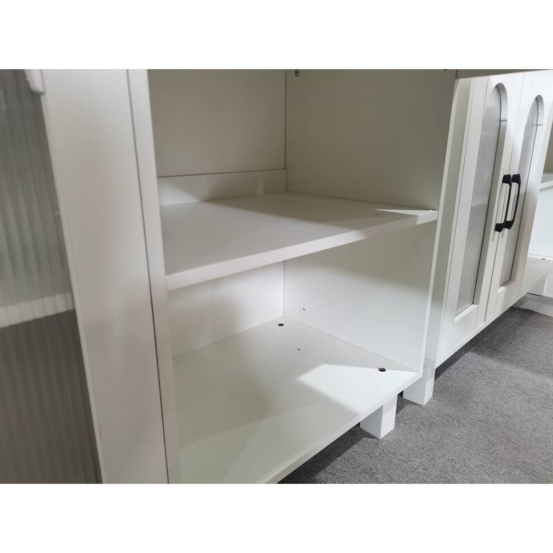 59-Inch L Shaped Desk with Storage Cabinet, Corner Executive Desk