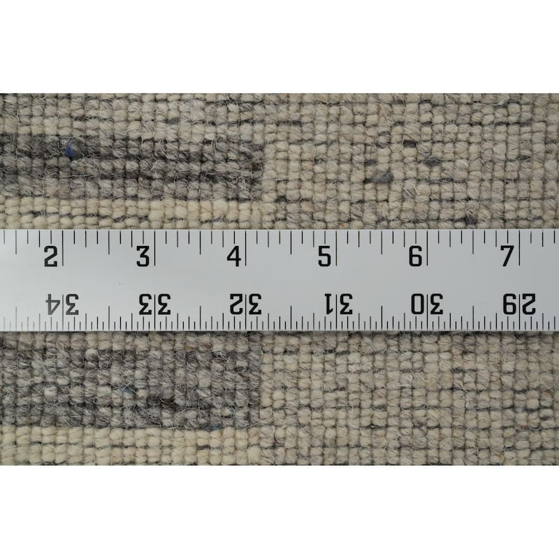 Hand Knotted Oriental 100% Wool Carpet Tribal Animal Pictorial Beige & Ivories Gabbeh Runner Rug - 4' 7'' X 2' 4''