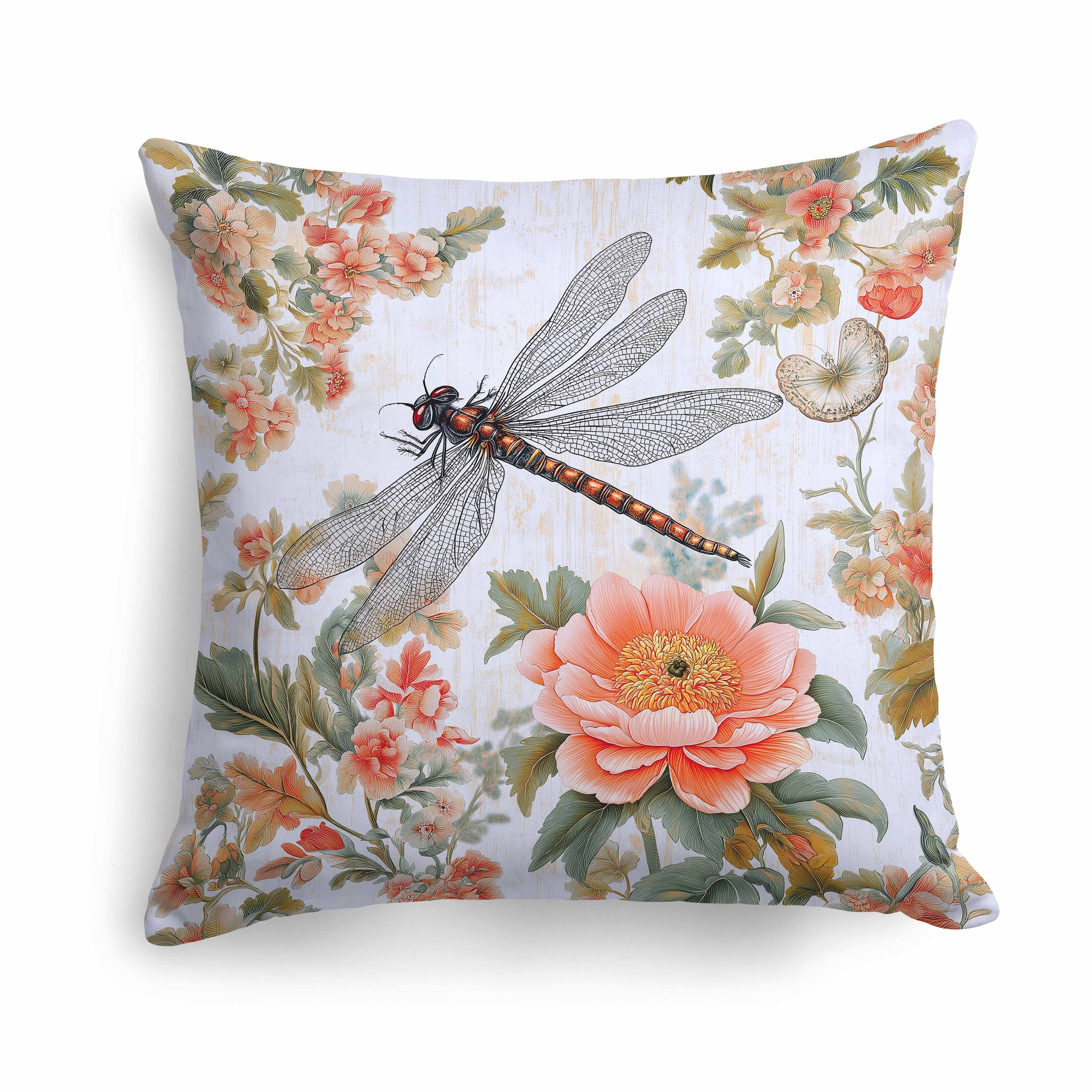Elegant Dragonfly Indoor/Outdoor Pillow 16x16