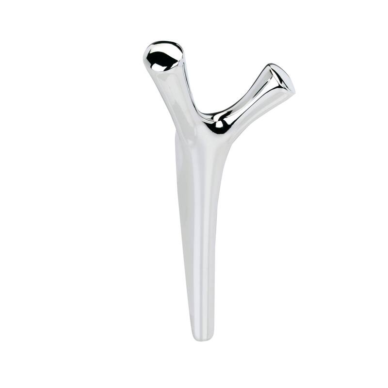 Amerock Kodiak Decorative Wall Hook - Double Prong - Polished Chrome