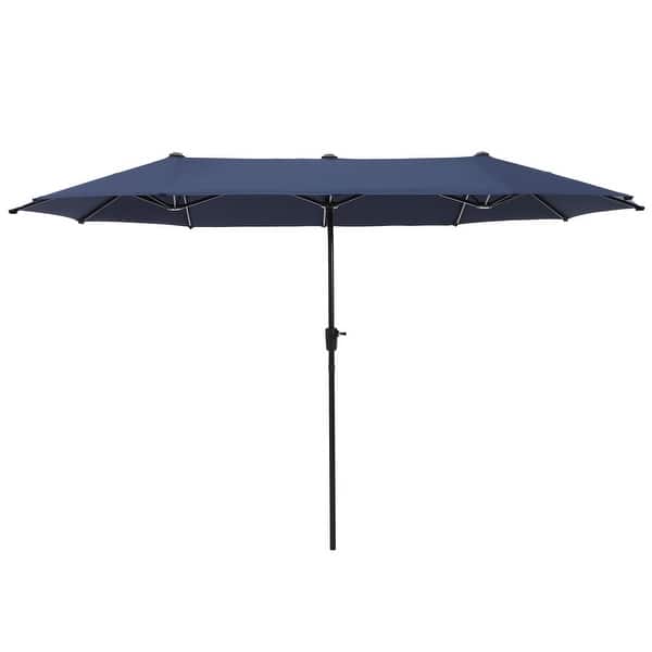 double patio umbrella canada MAISON ARTS 13ft Double -Sided Patio Umbrella Extra Large with Crank - On  Sale - Bed Bath & Beyond
