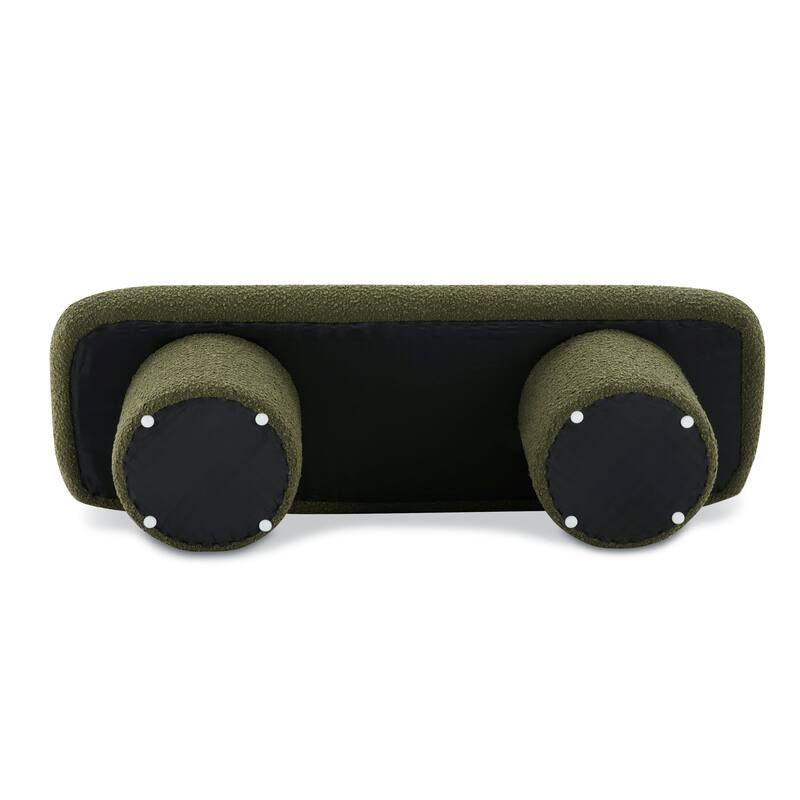 Poly & Bark Este Bench - Boucle Mid Century Modern