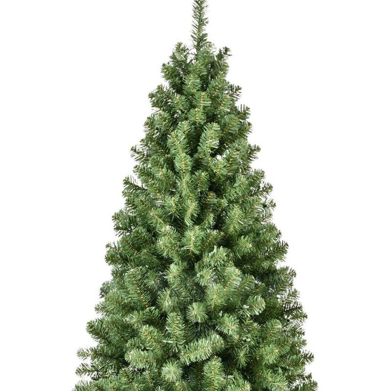 HomeRoots 9' Pre Lit Full Spruce Christmas Tree - Green - 60.00 in. x 108.00 in. x 60.00 in.
