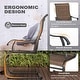 preview thumbnail 7 of 21, Nuu Garden 5-Piece Patio Outdoor Textilene and Metal Dining Set with Umbrella Hole