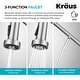 preview thumbnail 33 of 158, Kraus Bolden 2-Function 1-Handle Commercial Pulldown Kitchen Faucet