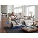 preview thumbnail 15 of 16, Jazz 74"W Leather Aire Power Reclining Loveseat w/Power Headrest, Bluetooth Speakers, LED, USB Ports, Storage & Cupholders