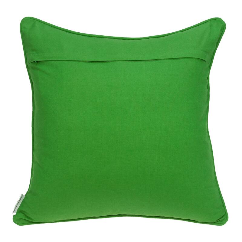 Geometric Square Throw Pillow - 20" - Green and White