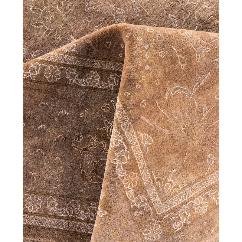 Overdyed One-of-a-Kind Hand-Knotted Area Rug - Beige - 9' 2" x 12' 2"