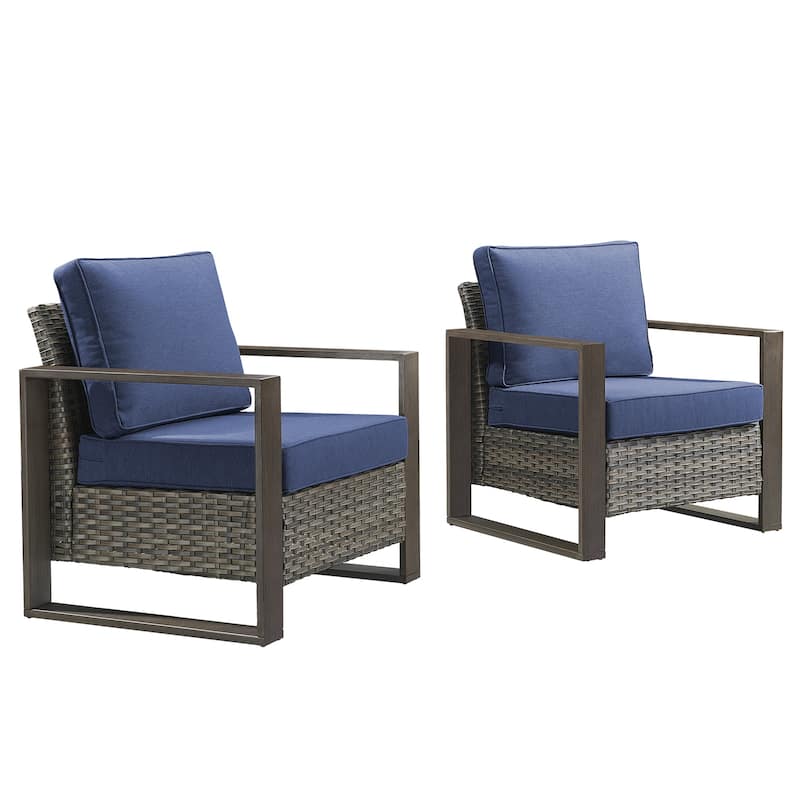 Outdoor Patio Chair with Thick Cushion