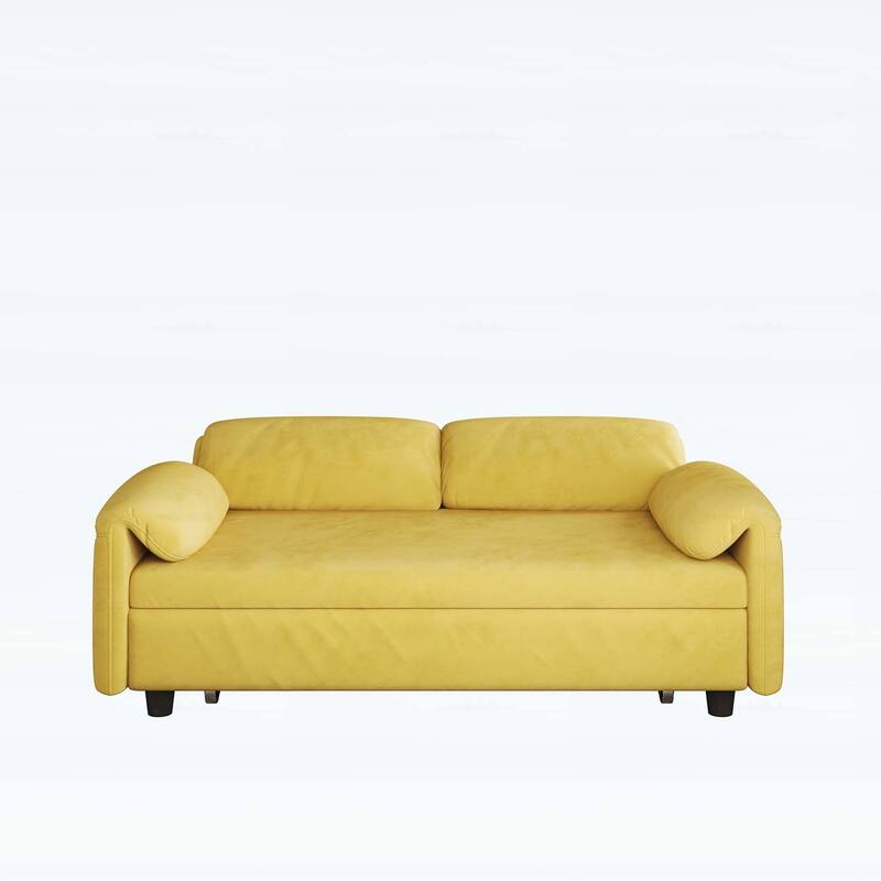 Sofa Centric Design: 54-Inch Sofa Bed with Dual Purpose - A Stylish Retractable Bed for Your Living Room