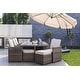 preview thumbnail 4 of 14, 11-piece Outdoor Dining Set With Cushions Wicker Furniture by Moda Furnishings