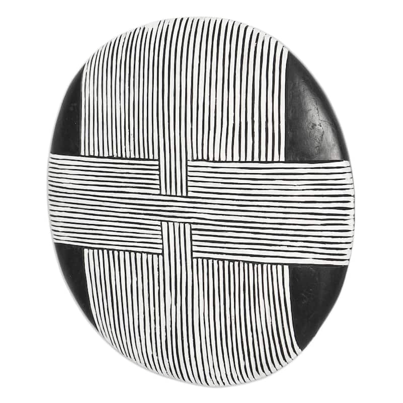 Novica Handmade Bamun Guard African Wood Mask