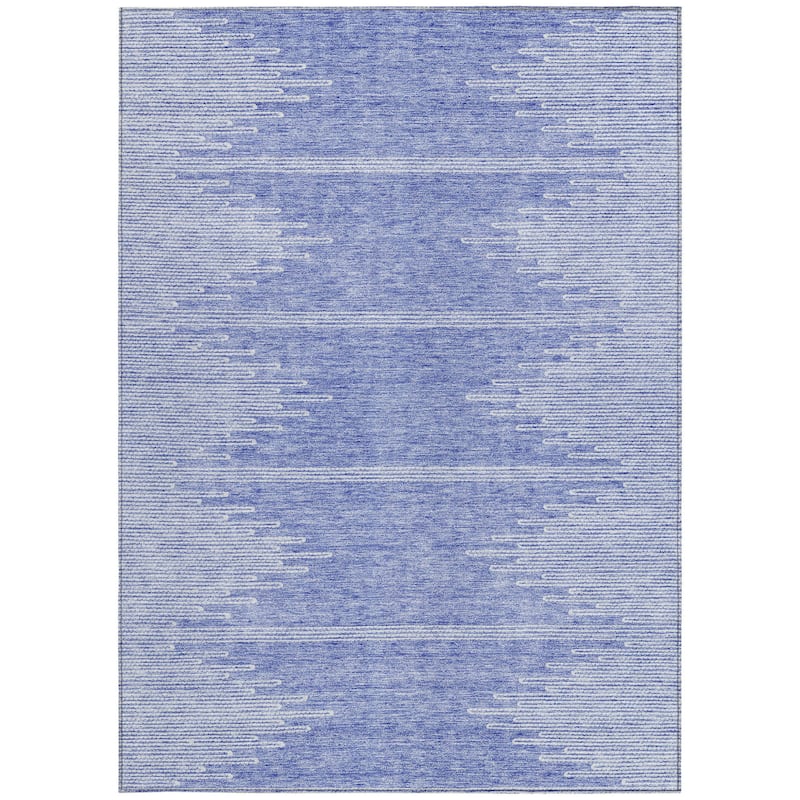 HomeRoots Abstract Transitional Rectangle Outdoor Rug