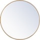 preview thumbnail 1 of 9, Elegant Lighting Eternity 24" Diameter Circular Metal Framed Wall Brass