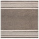 preview thumbnail 5 of 12, SAFAVIEH Handmade Metro Lyudmyla Stripe Wool Rug 6' Square - Charcoal/Ivory - Square