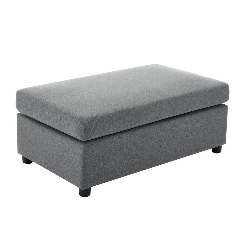 Roomfitters 50" Oversized Armchair with Ottoman, Modern Accent Chair, Lumbar Support, Reading Sofa for Bedroom