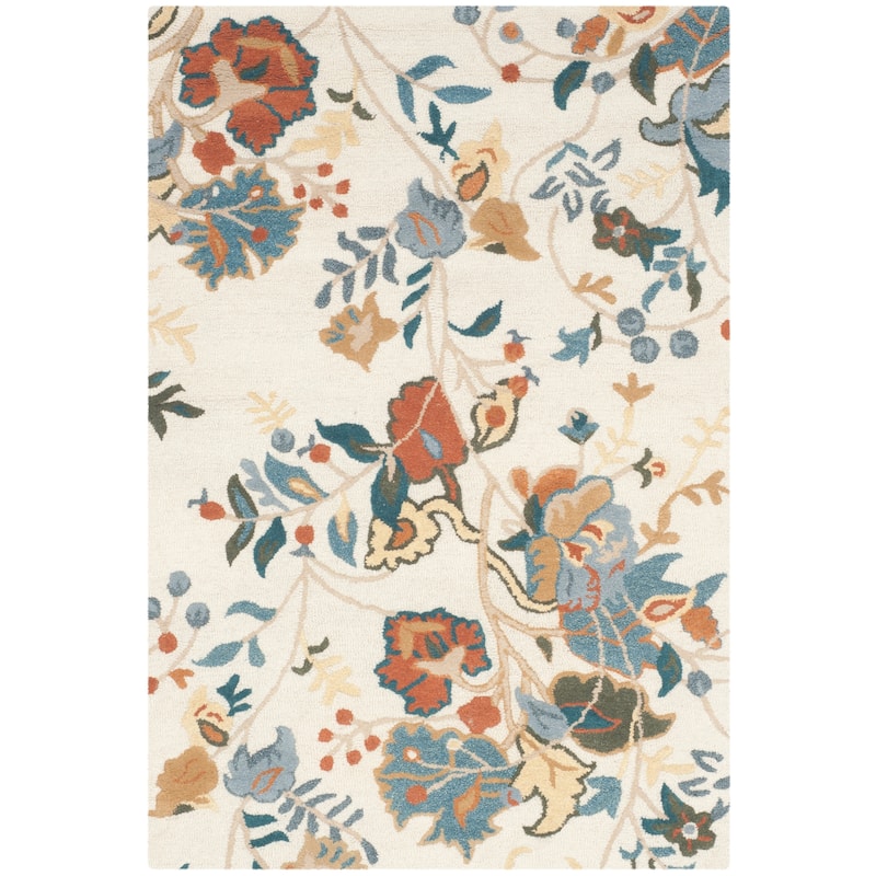 SAFAVIEH Handmade Blossom Philomina Modern Floral Wool Rug