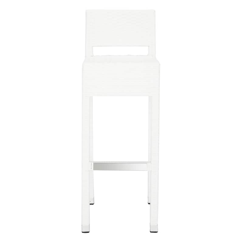 SAFAVIEH Landry Indoor-Outdoor Stacking Grey 30-inch Counter Stool - 13"W x 18"D x 38"H