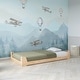 preview thumbnail 5 of 13, Little Seeds Maverick Kids Montessori Floor Bed​ with 2 Heights, Twin, Natural