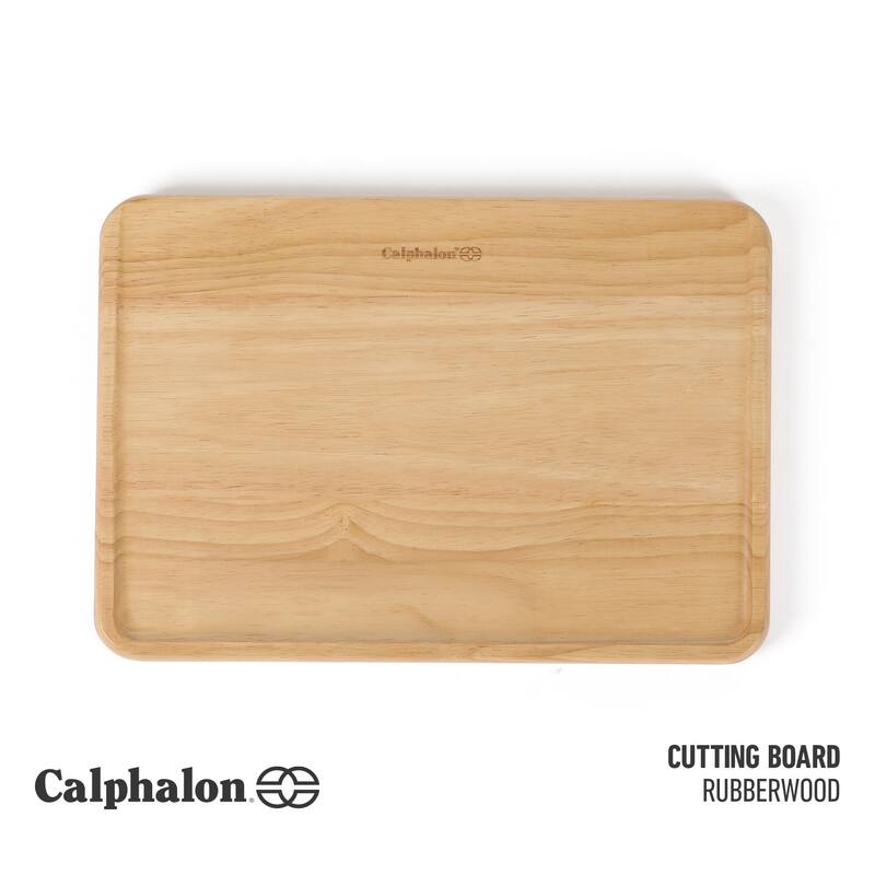 Calphalon Edge Guard 18 x 12, or 13.6 x 9.5 in Rubber Wood Cutting Board - 13.6" X 9.5"