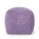 preview thumbnail 24 of 27, Moloney Modern Microfiber Chenille Square Pouf by Christopher Knight Home