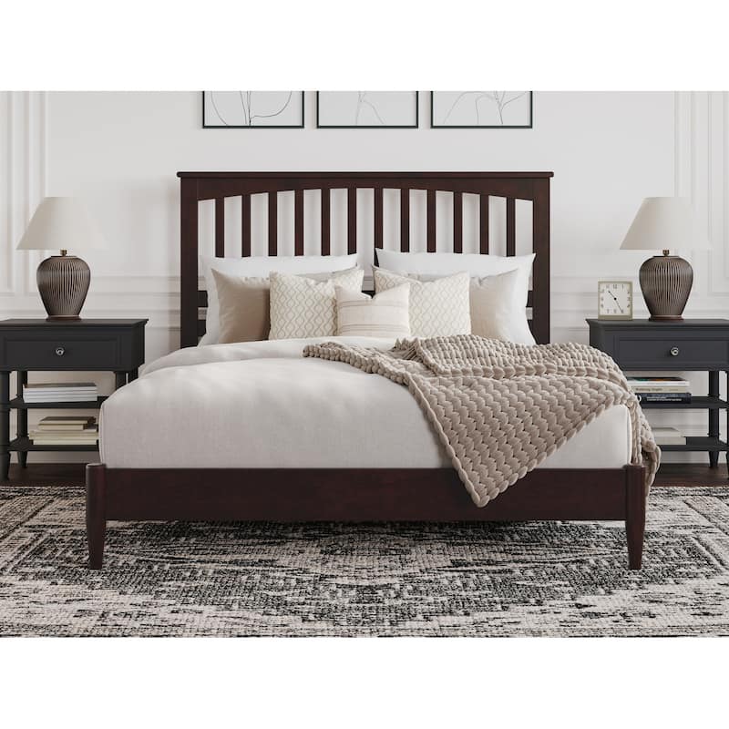 Becket Solid Wood Low Profile Platform Bed