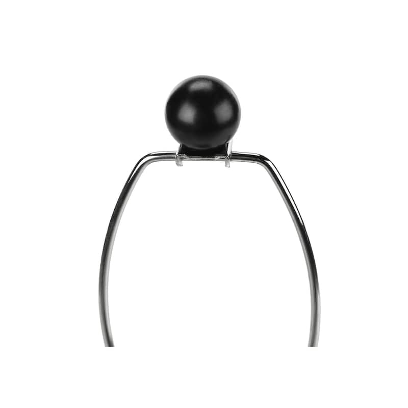 Contemporary Table Lamp 24 Inch Height Textured Resin Base Fabric Shade