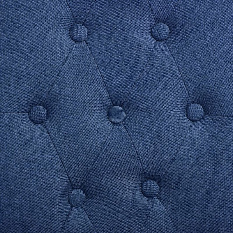 vidaXL Dining Chairs 4 pcs Blue Fabric