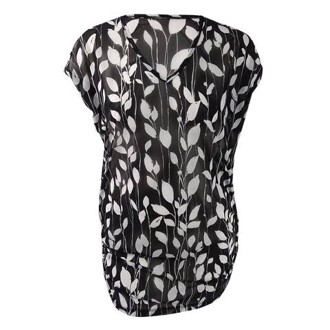 Anne Cole Women's Vines Printed Mesh Tunic Cover-Up