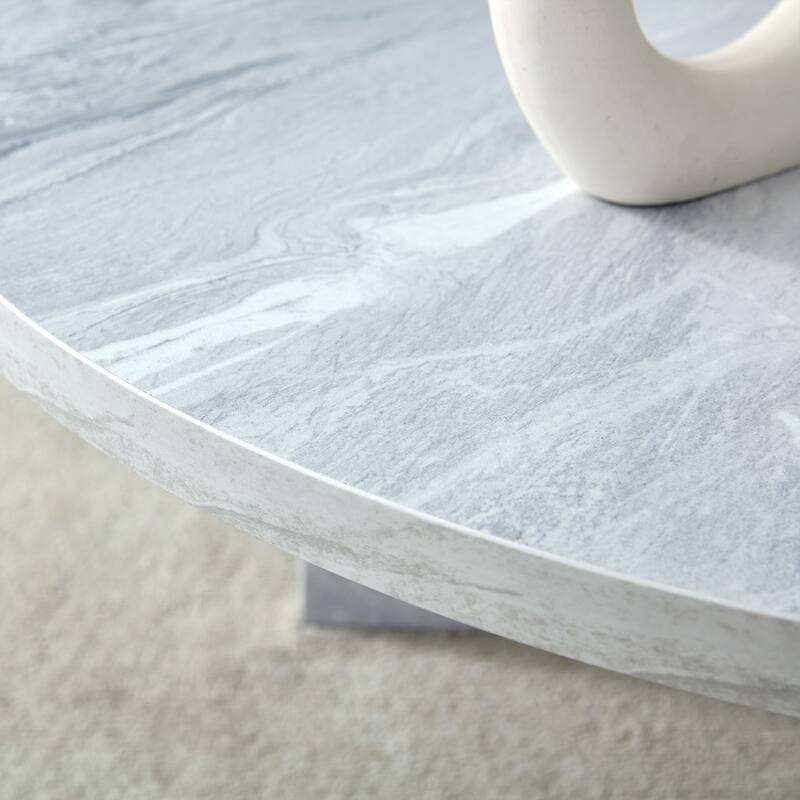 Modern Minimalist Coffee Table Nordic Elegant Coffee Table Multifunctional Round Table, for Office Living Room Bedroom