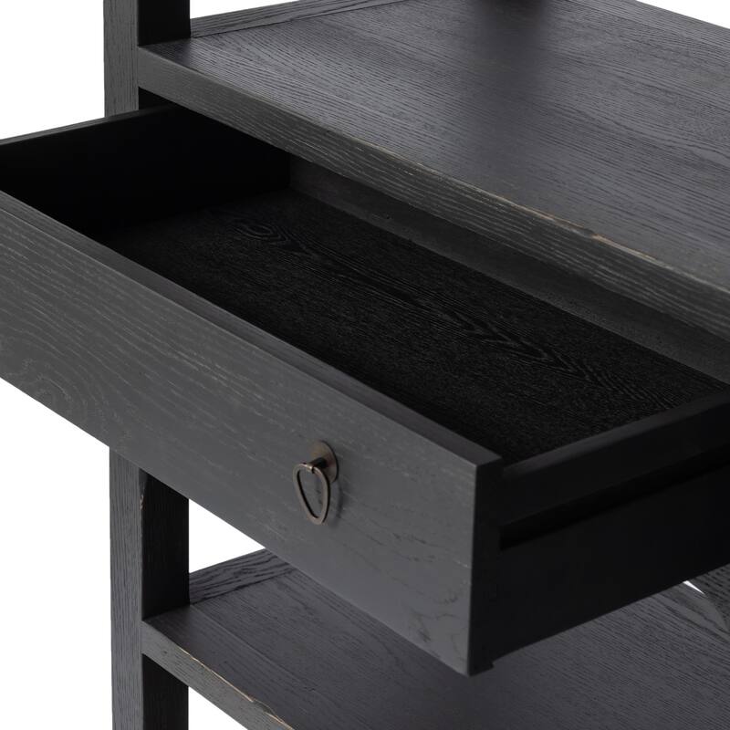 Sydney Bookcase-Aged Black Oak