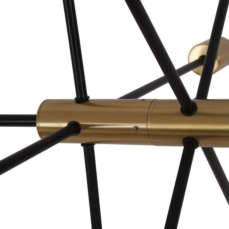 8-Light Metal Dimmable Sputnik Chandelier for Dining Room