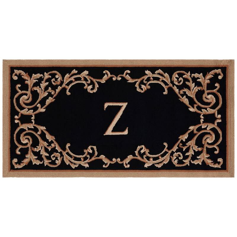 SAFAVIEH Handmade Monogram Efrosina Casual Rug - 3' x 6' - Black - Z