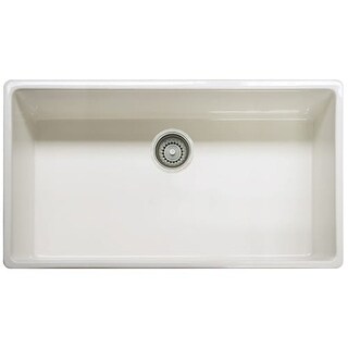 Shop Franke Fhk710 36 34 7 16 Long Single Basin Fireclay Farm House Kitchen Sink Overstock 19390325