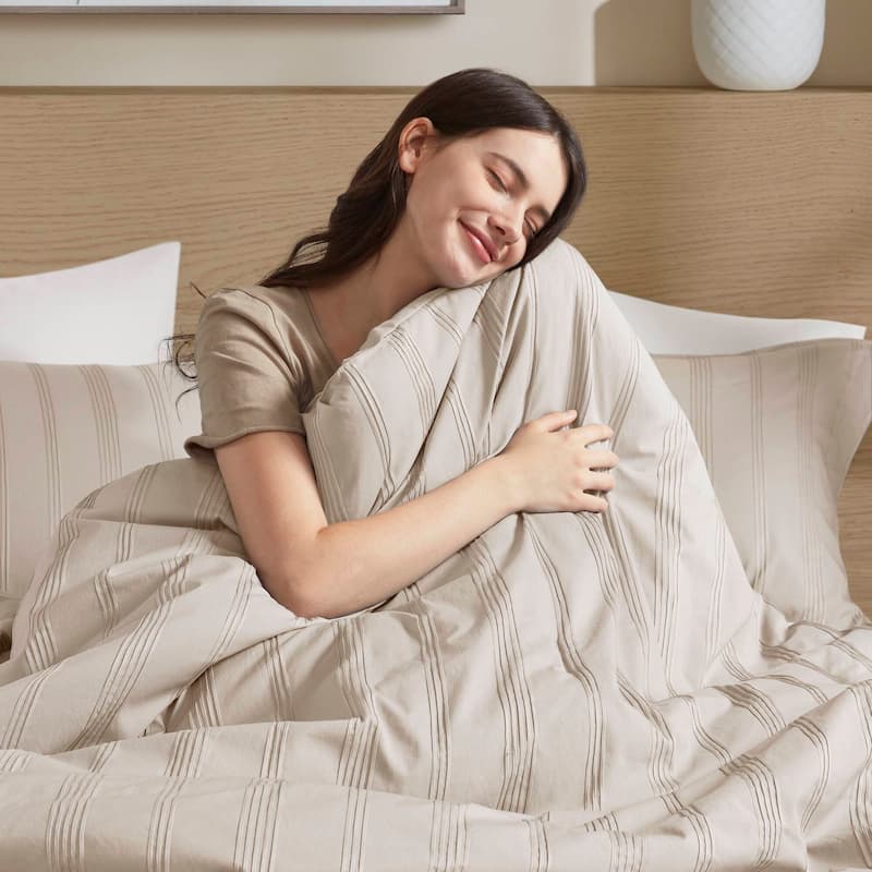 Chelsea Square Logan Woven Striped Duvet Set