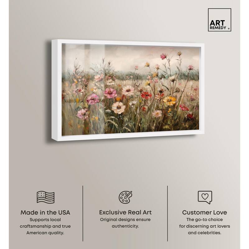 Vintage Blooms I Shadowbox by Art Remedy